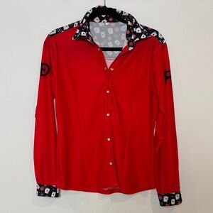 NWT Rocket Donkey Gambler Pull Over Rodeo Shirt